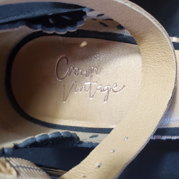 Crown Vintage Espadrille Wedges - Womens Sz 9 - Picture 3 of 9